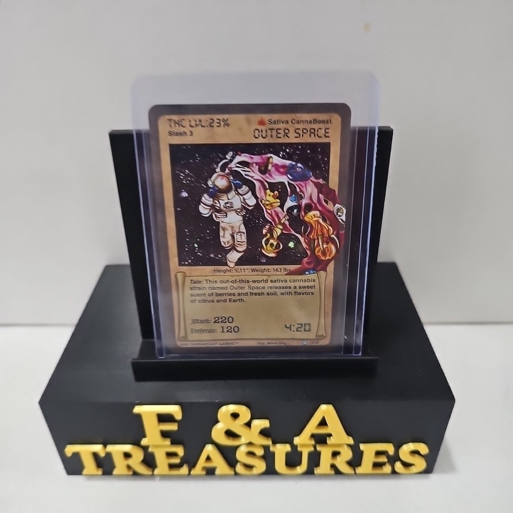 CannaBeast Outer Space Holo 15/20 Stamped 186/200 4:20 Mini Set TCG